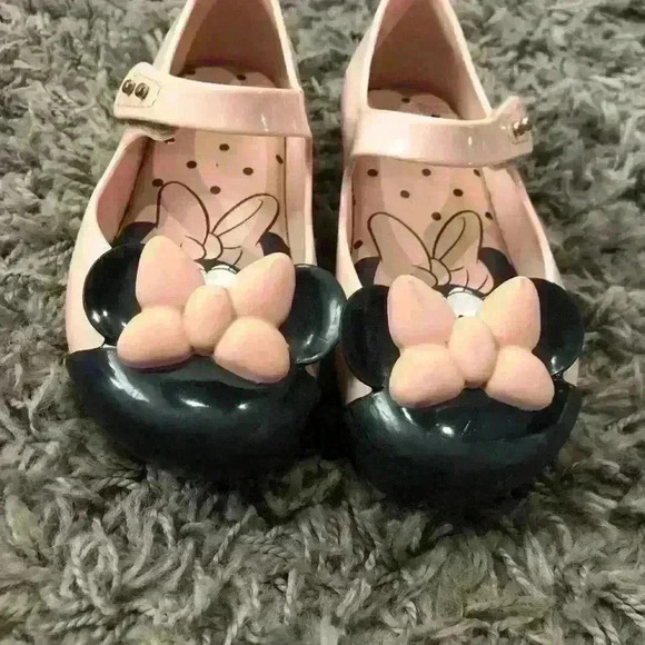 Mini Melissa Minnie with Bow Ballerina Shoes Sz 10 - Picture 7 of 10